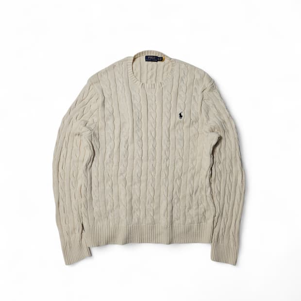폴로 랄프로렌 꽈배기 니트 케이블 XL 신형QR