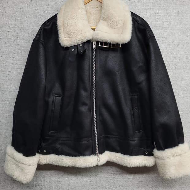 도프제이슨 하프넥 무톤 무스탕 자켓