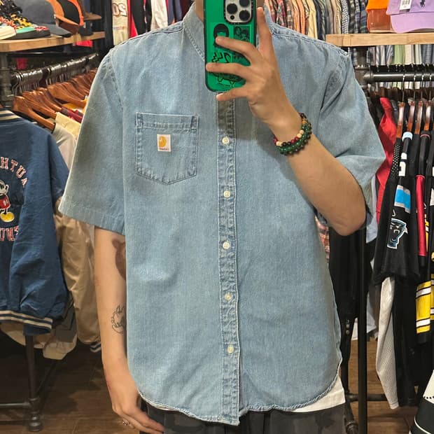 [HI] 칼하트 반팔 데님셔츠