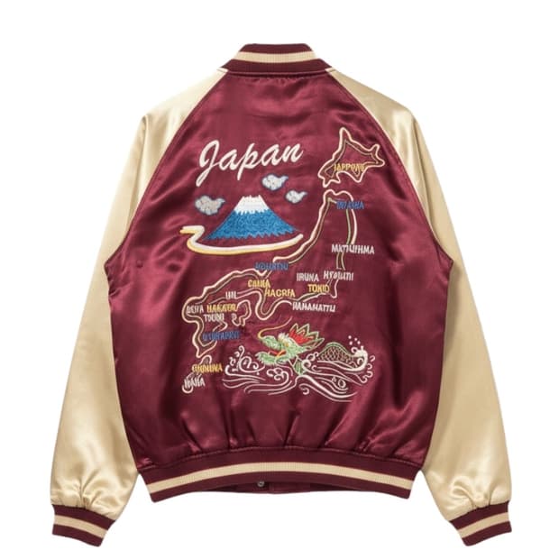 BARCEDOS Japan Map Purple Sukajan