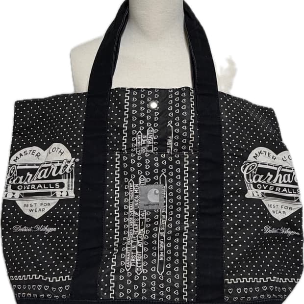Carhartt X Slam jam 반다나 토트백