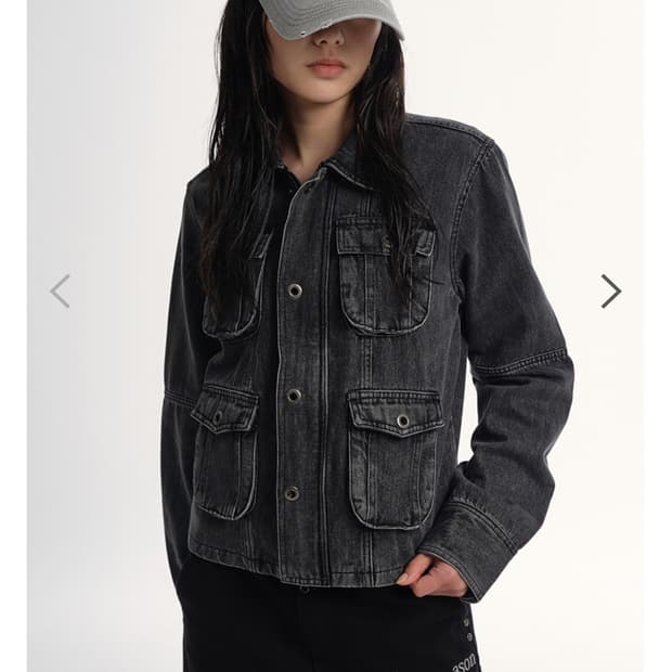 애즈온 탄 데님 자켓 TAN DENIM JACKET