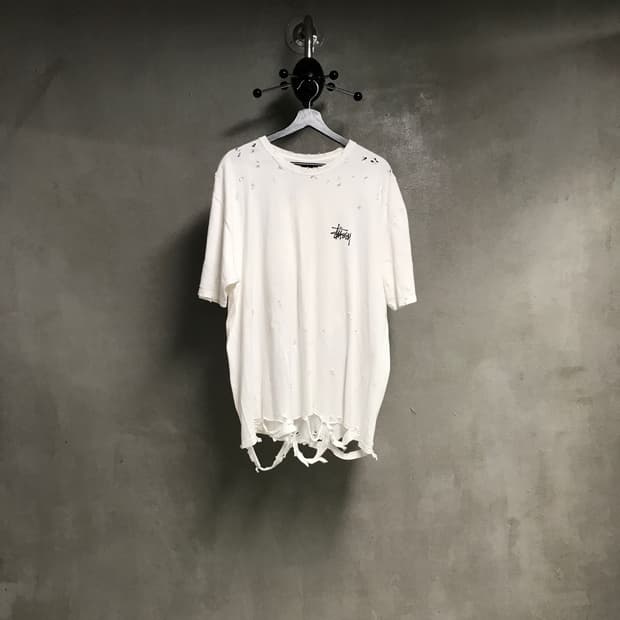 스투시 반팔 티셔츠 화이트 XL