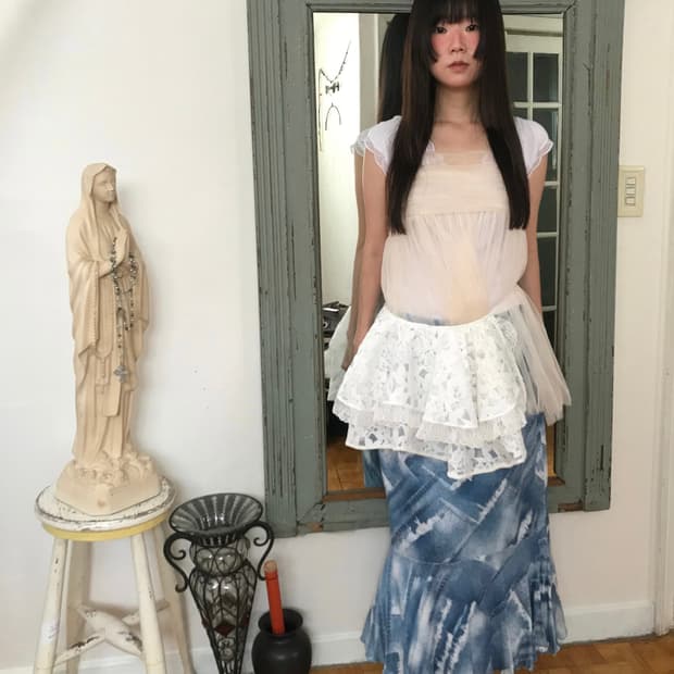 vintage pattern skirt (free)