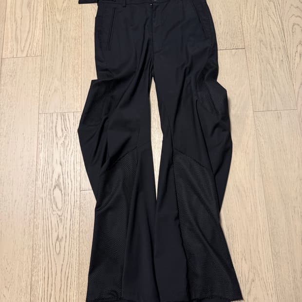 Cmmawear fishnet backzip trouser