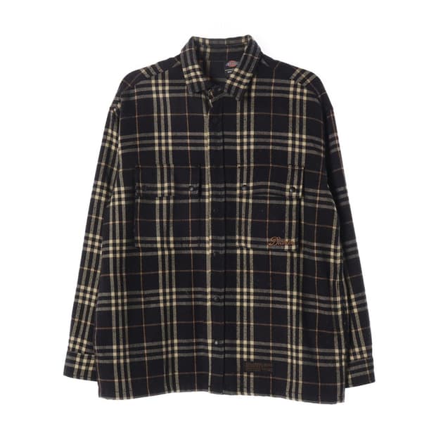 디키즈 윌리엄슨 빅로고 자수 체크 셔츠 자켓 M