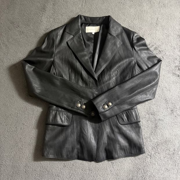 우영미 가죽 블레이저 (66)