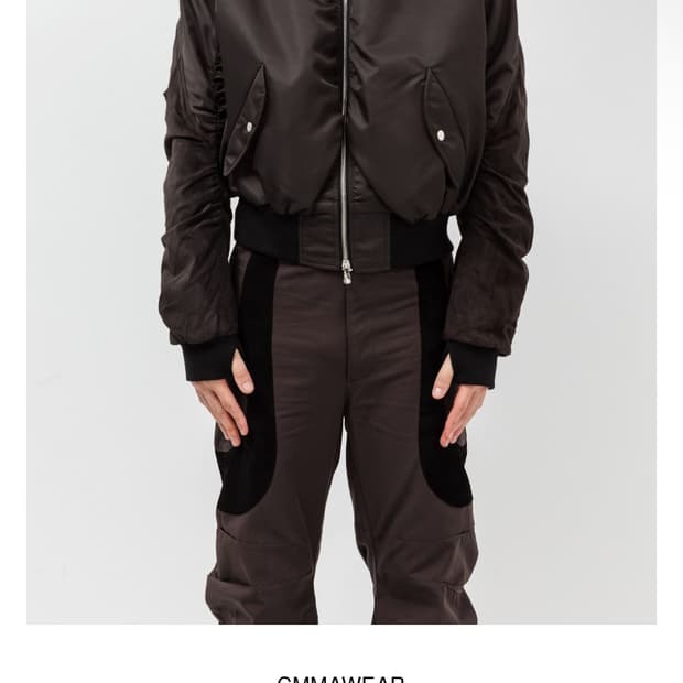 커마웨어 CMMAWEAR C 라운드 봄버 브라운 M 팝니다