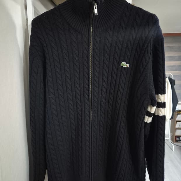 라코스테 울 케이블 니트 집업 가디건 6(110)