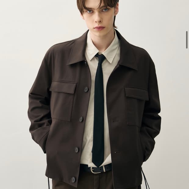 (새상품)(L) 드로우핏 도브 울 하이드 블루종 자켓 판매