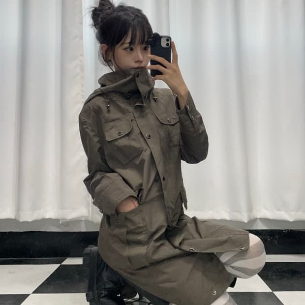 🎸카키 레인 코트🎸