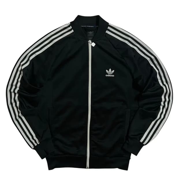 아디다스 블랙 슈퍼스타 파이어버드 져지(100)