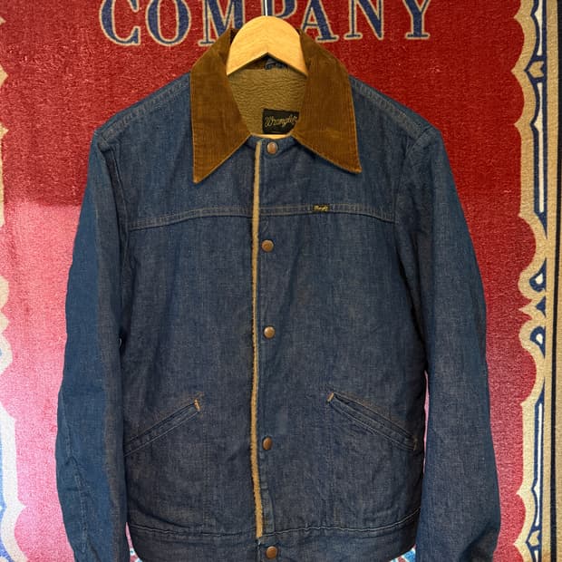 USA🇺🇸70s Wrangler sherpa denim jacket