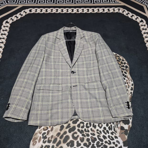 (희귀)스투시 플레이드 스포츠 블레이저 m 정품