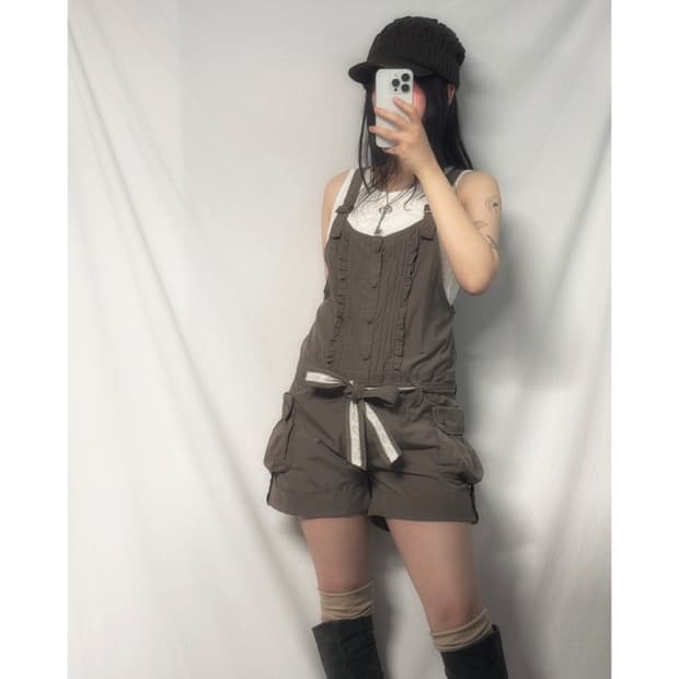 유틸리티 레이스 벨티드 버튼 롬퍼 (+세실맥비 레이스 이너)