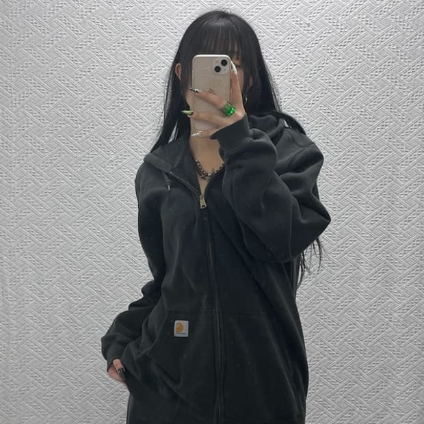 칼하트 디어본 모던캐주얼  약기모 후드집업 M C08582