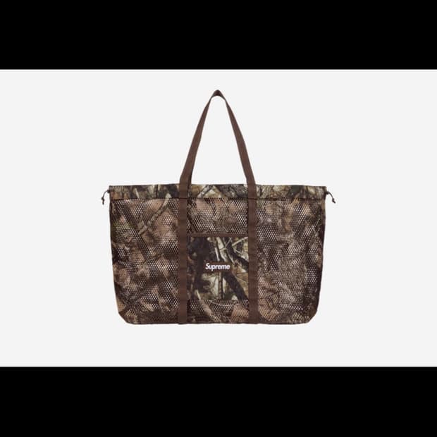 삽니다) 슈프림 메쉬 토트백 트루팀버 카나비 카모 25ss 