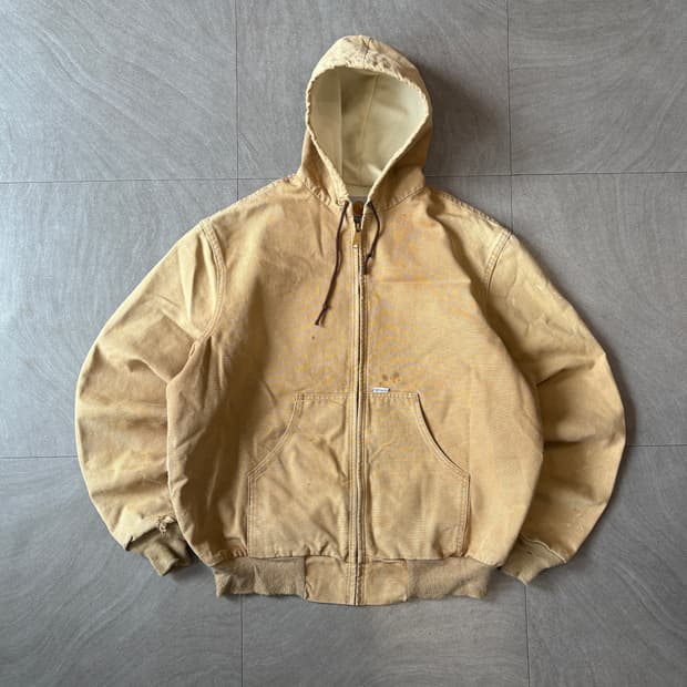 90년대 미국 생산 칼하트 jr106 베이지 액티브 자켓