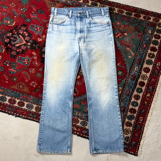 80’s USA 빈티지 리바이스 517 오렌지탭 부츠컷 리바이스 청바지