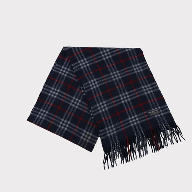 90's 버버리 노바체크 램스울 머플러