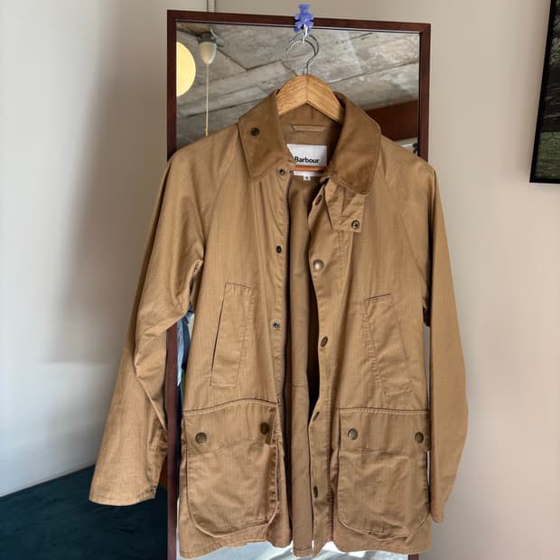 바버 비데일 x 빔즈f 콜라보 자켓