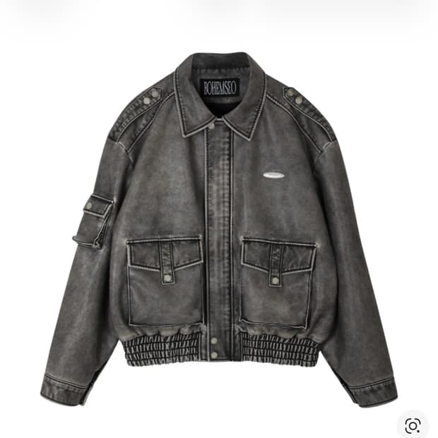 보헤미안서울레더봄버점퍼