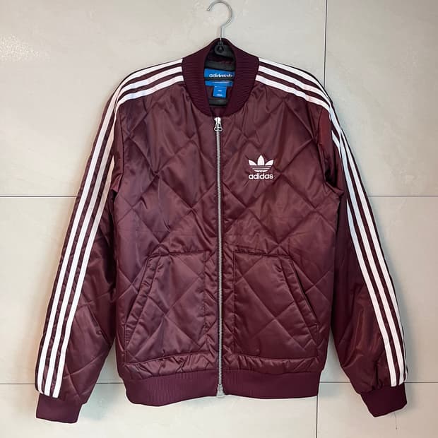 아디다스 파이어버드 퀄팅 자켓 버건디 (90) 