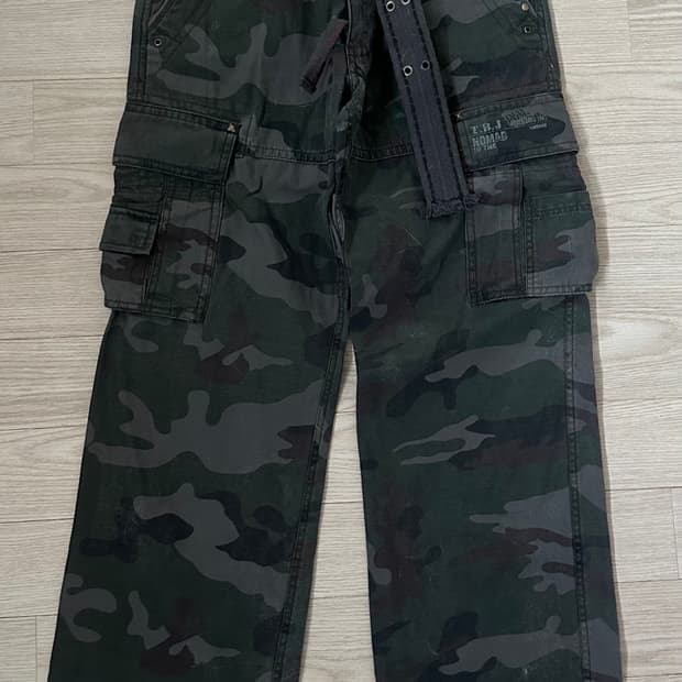 빈티지 카모 밀리터리 팬츠