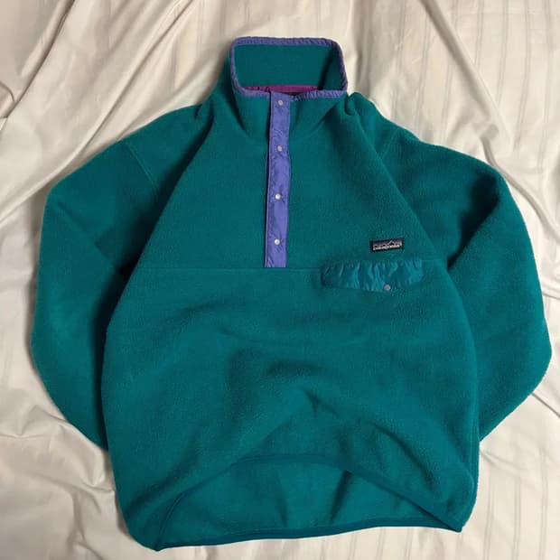 made in usa 90s 파타고니아 신칠라 틸그린 퍼플 m