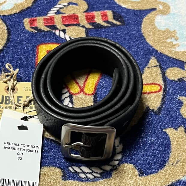 더블알엘 (RRL) 핸드버니시 벨트 게리슨