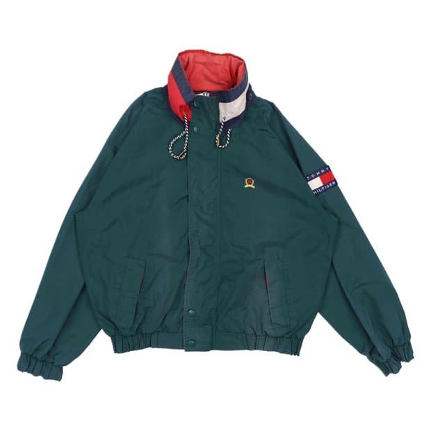 [XL] 타미힐피거 90s 올드스쿨 빈티지 바람막이 자켓 N6810