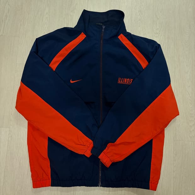 빈티지 나이키 일리노이 배색 바람막이