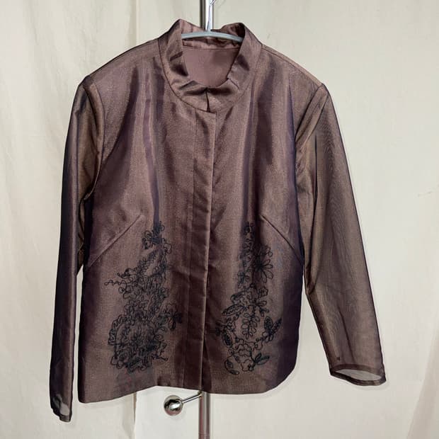 Bon CILIE 오간자 차이나카라 자켓