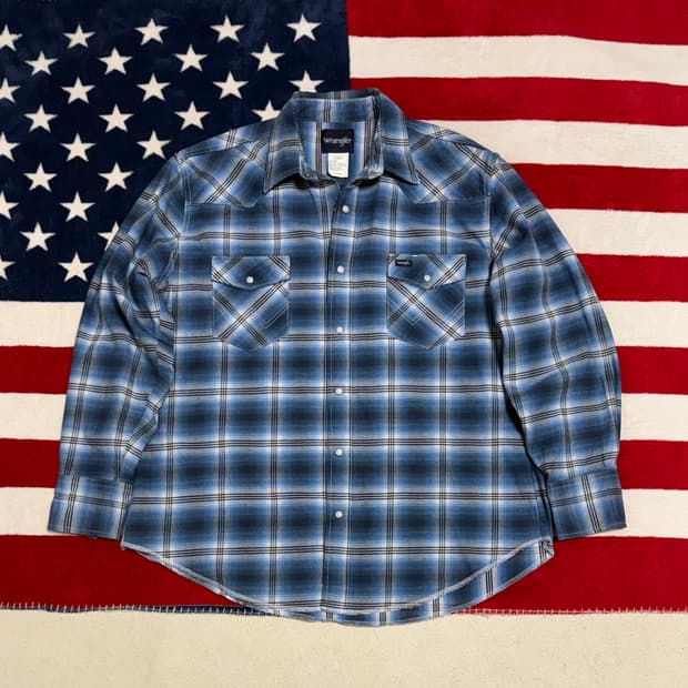 랭글러 웨스턴 체크셔츠 Wrangler western checkshirt