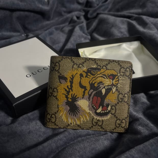 구찌 GG 타이거 반지갑 풀박스