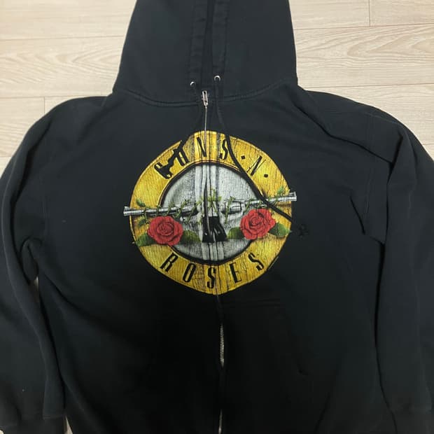 건즈앤로지스 빈티지 후드집업 블랙