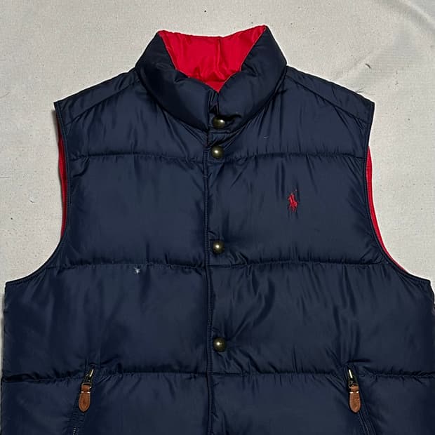 M 폴로랄프로렌 리버시블 다운 패딩 베스트