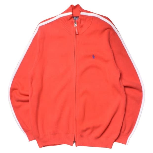 폴로 랄프로렌 코튼 니트 집업 자켓 XL N0902