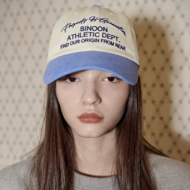 시눈 athletic 로고 캡 모자