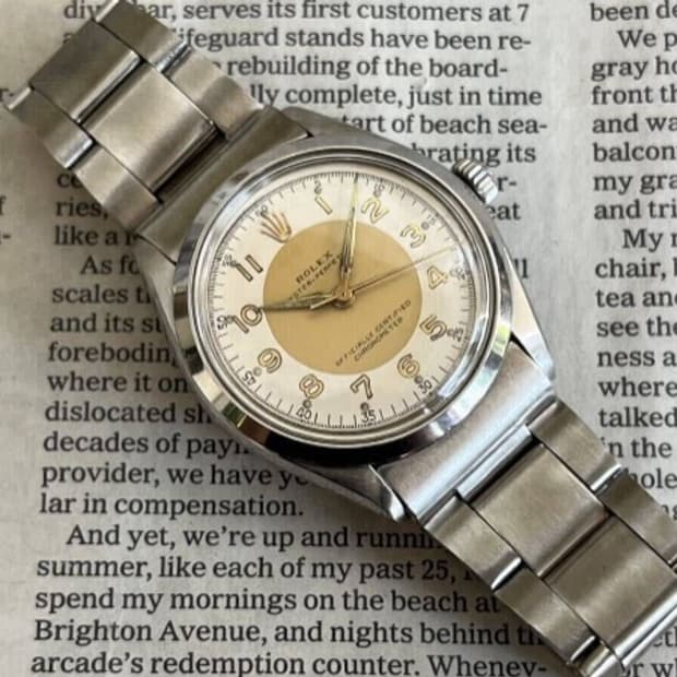 Rolex oyster perpetual twotone color