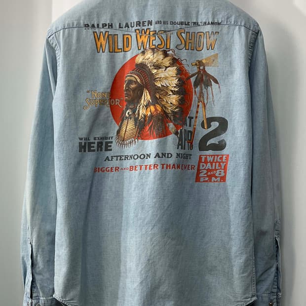 폴로 랄프로렌 인디언헤드 데님 콘초 사우스웨스턴 셔츠