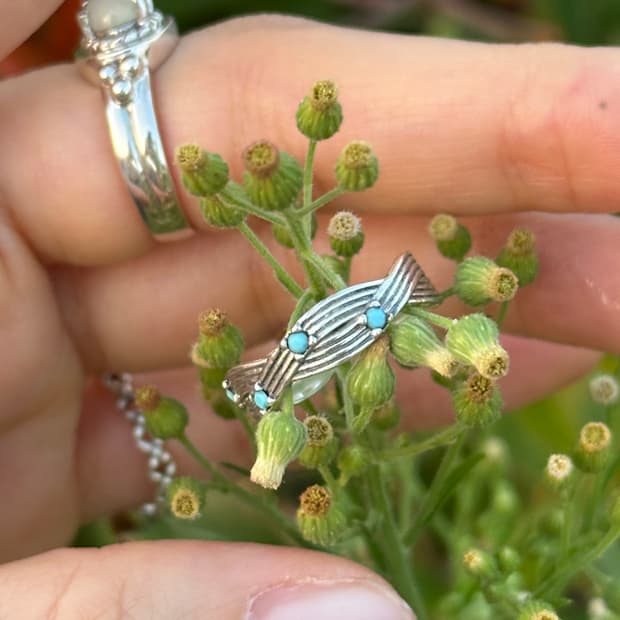 Wave of Turquoise 925Silver Ring