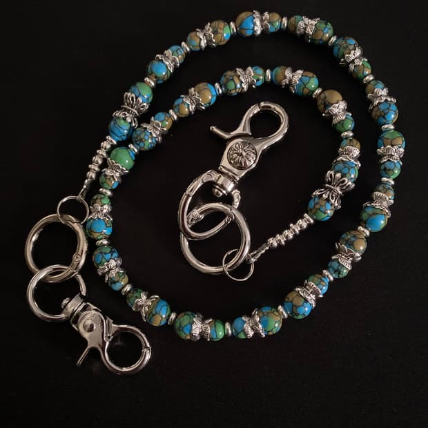 빈티지 레트로 체코 비즈 체인