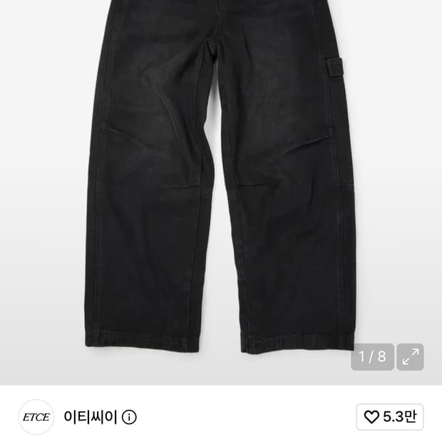 이티씨이 카펜더 데님 팬츠 레귤러 L