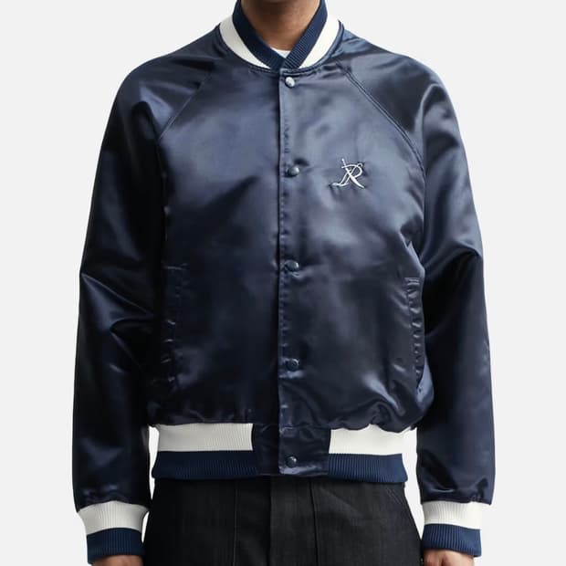 리차드슨 새틴 스타터 재킷 블루 s