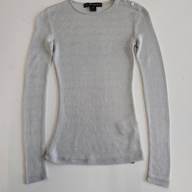 랄프로렌 롱 슬리브 그레이 XS