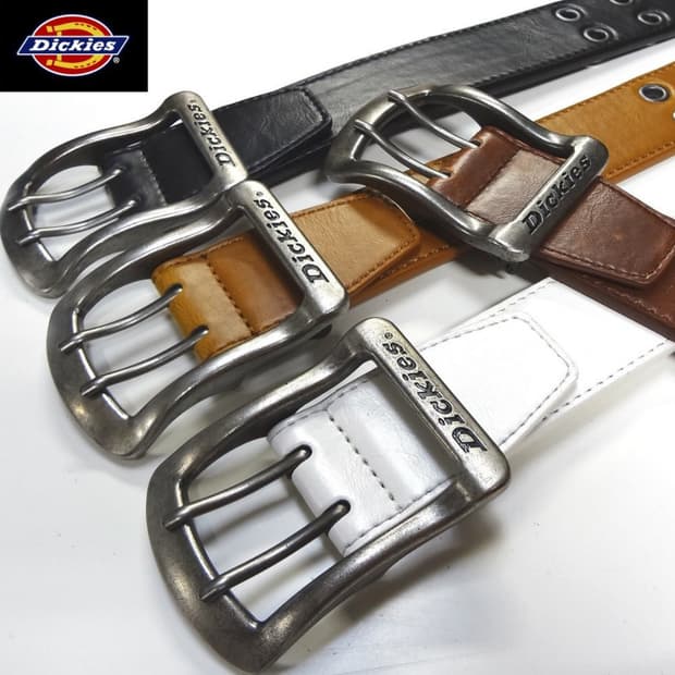 디키즈 Dickies 더블 아일렛 화이트 벨트