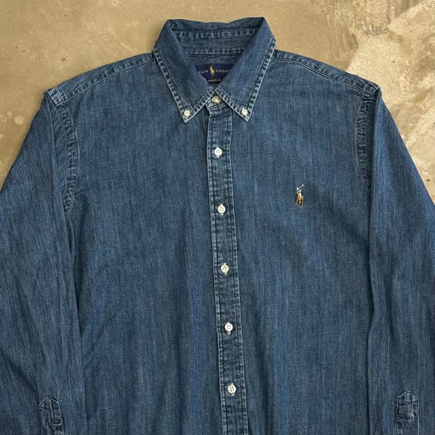 L 폴로랄프로렌 클래식핏 샴브레이 셔츠