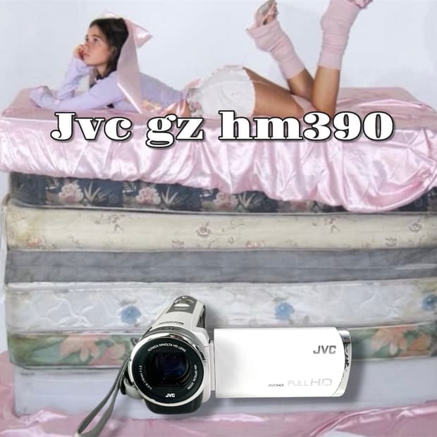 Jvc gz hm390 빈티지 캠코더 카메라 화이트