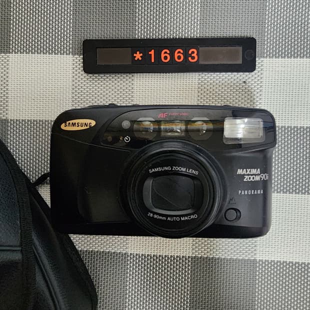 삼성 맥시마 줌 90i 파노라마 필름카메라 파우치포함